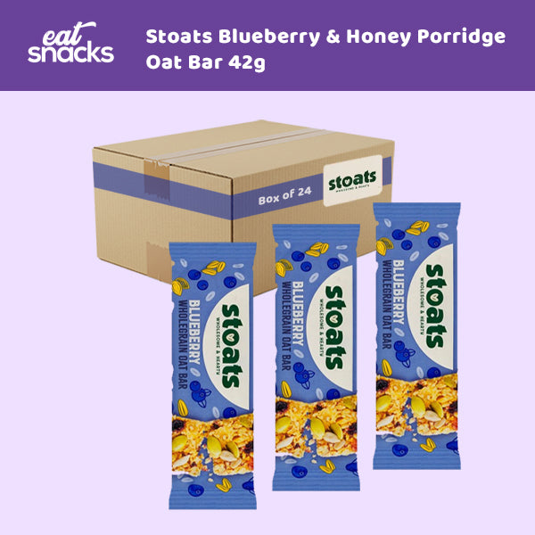 Stoats Blueberry & Honey Porridge Oat Bar 42g 0000449
