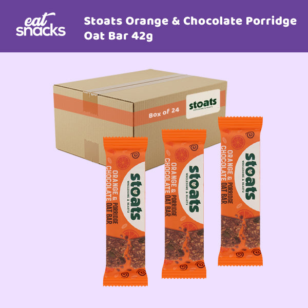 Stoats Orange & Chocolate Porridge Oat Bar 42g 0000446