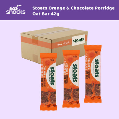 Stoats Orange & Chocolate Porridge Oat Bar 42g 0000446