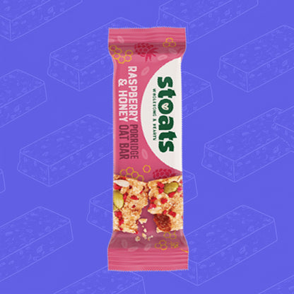 Stoats Raspberry & Honey Porridge Oat Bar 42g 0000448