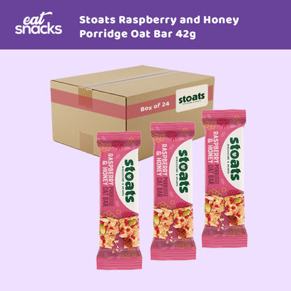 Stoats Raspberry & Honey Porridge Oat Bar 42g 0000448