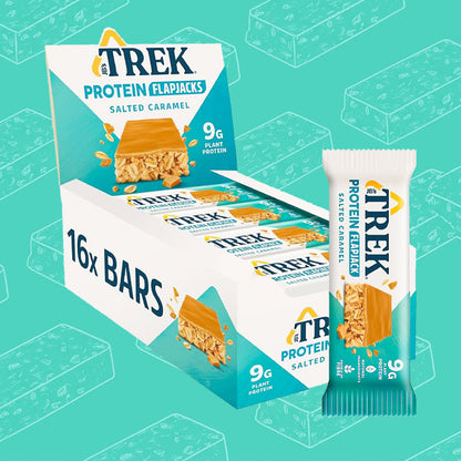 TREK Salted Caramel Protein Flapjacks 16 x 50g