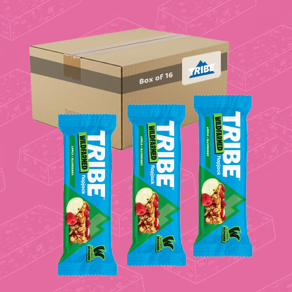 TRIBE x Wildfarmed Flapjack Apple & Raspberry Bar 50g 0000445