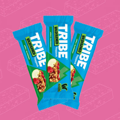 TRIBE x Wildfarmed Flapjack Apple & Raspberry Bar 50g 0000445