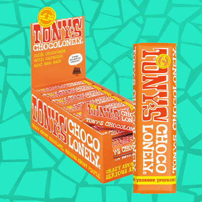 Tony's Chocolonely Milk Caramel Sea Salt Bar 50g 0000370