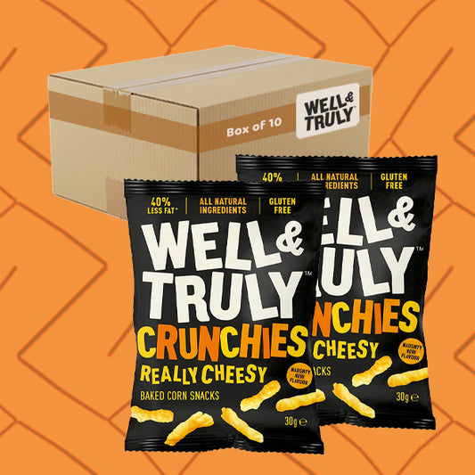 Well & Truly Really Cheesy Crunchy Snacks 10 x 30g