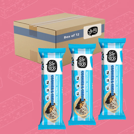 YuBi Cookies & Cream Protein Bar 35g 0000456