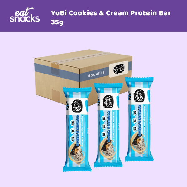 YuBi Cookies & Cream Protein Bar 35g 0000456