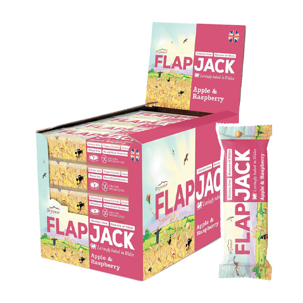 Brynmor Flapjack Apple and Raspberry 20 x 80g