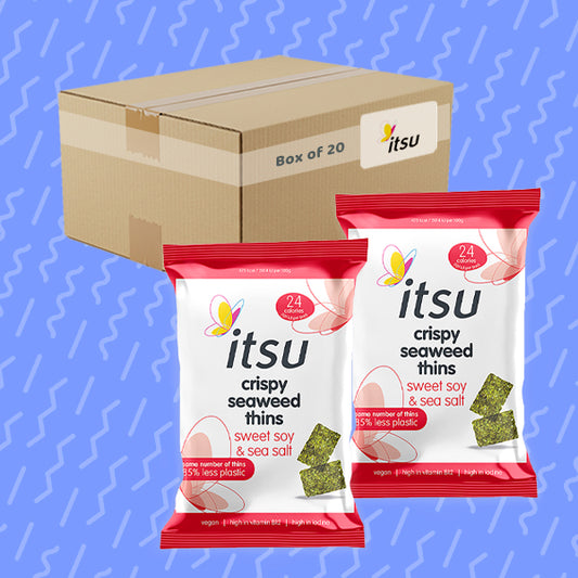 itsu Crispy Seaweed Thins Sweet Soya & Sea Salt 5g 0000409